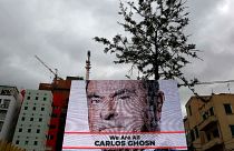 Lübnan'da reklam panosu : Hepimiz Carlos Ghosn'uz