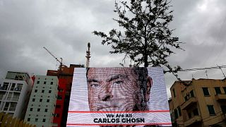 Lübnan'da reklam panosu : Hepimiz Carlos Ghosn'uz