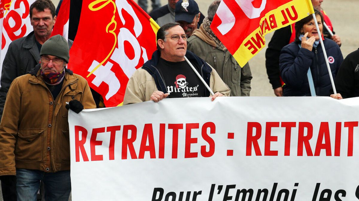 Manifestation à Bayonne (France) le 28 décembre 2019
