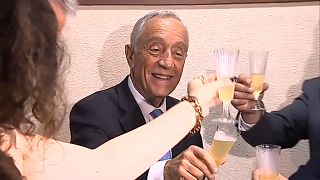 Presidente de Portugal brindou na ilha do Corvo à entrada no novo ano