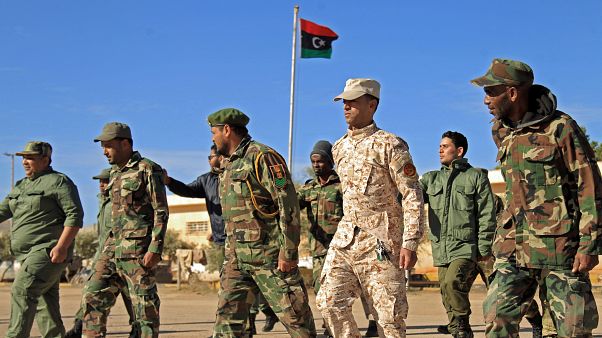 Libya'da Haftar'a bağlı askerler Libya'da Haftar'a bağlı askerler
