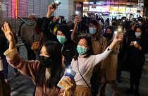 Könnygázzal indult az új év Hongkongban