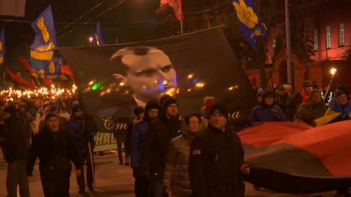 Киев: марш в честь Бандеры