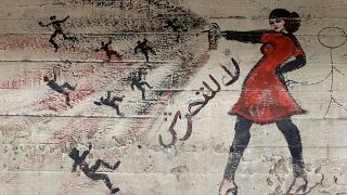 صورة جدارية في القاهرة ضد التحرش الجنسي.2013/05/24