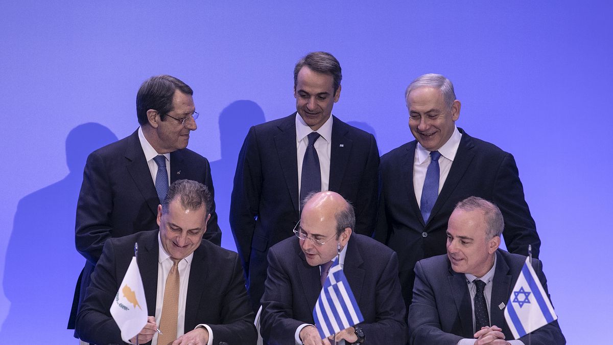 Firma del acuerdo para la construcción del gasoducto EastMed entre Chipre, Grecia e Israel