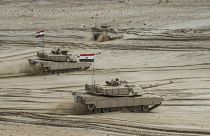 Mısır ordusuna ait tanklar