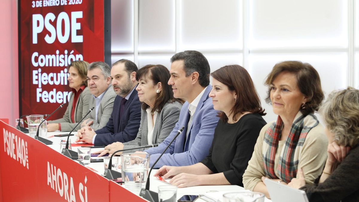 Reunión de la Comisión Ejecutiva Federal del PSOE para analizar el acuerdo de investidura