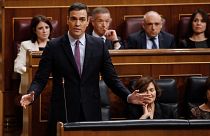 Spanish parliament debates Sanchez's left-wing coalition plan