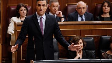 Spanish parliament debates Sanchez's left-wing coalition plan