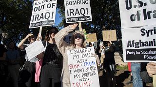 Anti-Kriegsdemos in den USA - Trump warnt Teheran