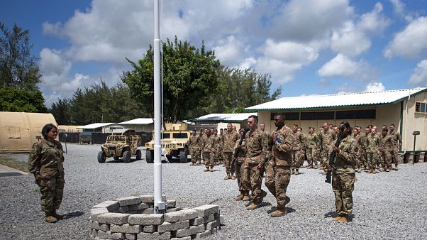 A file photo of the US-Kenyan base at Manda Bay, Kenya A file photo of the US-Kenyan base at Manda Bay, Kenya