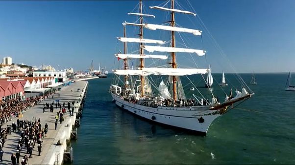 El Sagres inicia en Lisboa su navegación más larga El Sagres inicia en Lisboa su navegación más larga