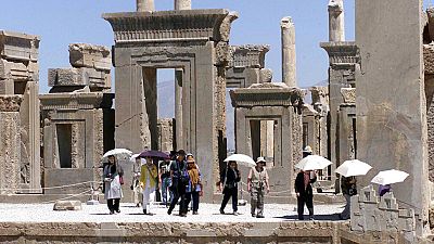 Japanese tourists visit Iran's Persepolis, 460 miles south of Tehran Japanese tourists visit Iran's Persepolis, 460 miles south of Tehran