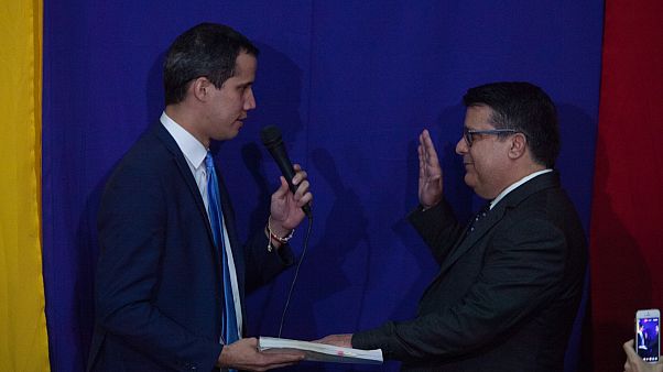 Guaido parlamento başkanı ilan edildi Guaido parlamento başkanı ilan edildi