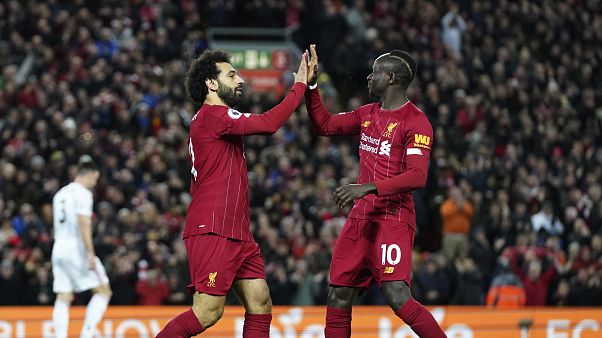 مانى وصلاح بقميص ليفربول مانى وصلاح بقميص ليفربول