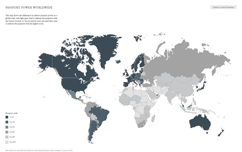 ✈ Best Passport in the World 2020 ¦ Henley Passport Index Ranking 