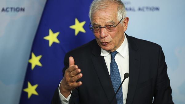 Joseph Borrell, chef de la diplomatie de l'Union européenne lors d'une conférence de presse sur la situation en Libye et en Iran, le 07 janvier Joseph Borrell, chef de la diplomatie de l'Union européenne lors d'une conférence de presse sur la situation en Libye et en Iran, le 07 janvier
