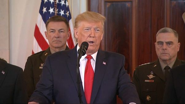 Trump said Iranian "mayhem" would "!not be tolerated any longer" Trump said Iranian "mayhem" would "!not be tolerated any longer"
