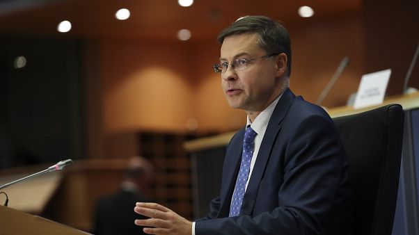 Le vice-président de la Commission européenne Valdis Dombrovskis Le vice-président de la Commission européenne Valdis Dombrovskis