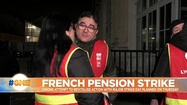 French unions attempt to re-energise pension strike with new action planned for Thursday French unions attempt to re-energise pension strike with new action planned for Thursday