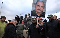 Bingazi'de Hafter taraftarları 