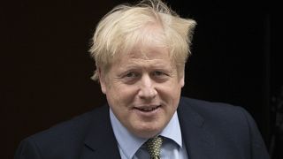 British Prime Minister Boris Johnson leaves 10 Downing Street in London, to attend Prime Minister's Questions at the Houses of Parliament, Wednesday, Jan. 8, 2020. 