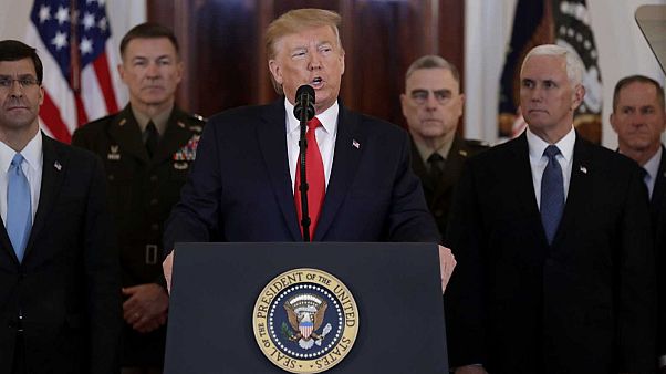 Donald Trump à la Maison Blanche, le 8 janvier 2020 Donald Trump à la Maison Blanche, le 8 janvier 2020