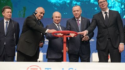 Ostentosa inauguración del gasoducto TurkStream en Estambul 