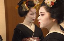 Las geishas de Kioto dan la bienvenida al 2020