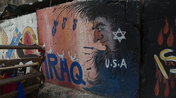 Irak'ta bir duvar resmi Irak'ta bir duvar resmi