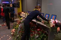 Kiew: Trauer am Flughafen