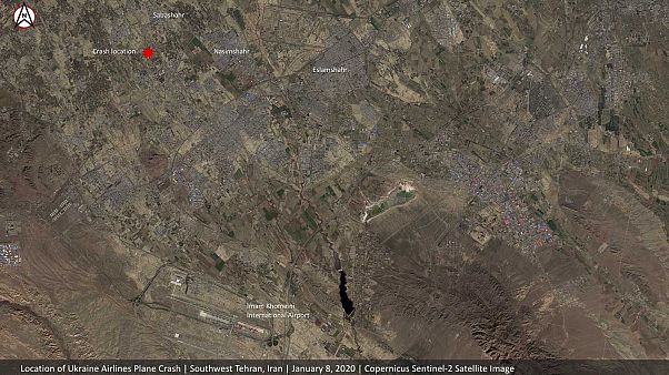 Localisation de la zone du crash du Boeing d'Ukraine International Airlines en Iran. Localisation de la zone du crash du Boeing d'Ukraine International Airlines en Iran.
