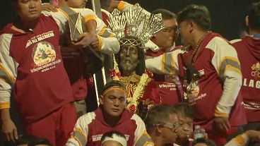 Huge crowds join Black Nazarene procession in the Philippines