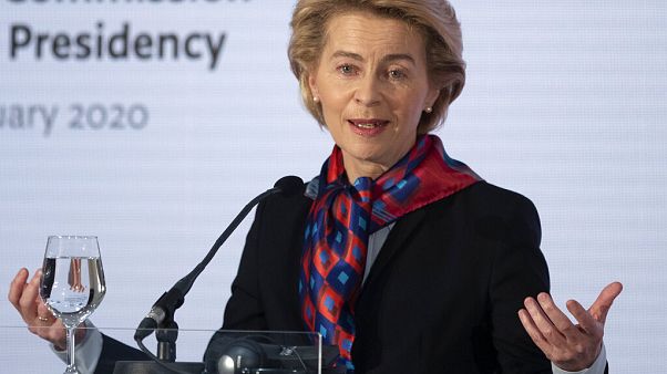 Ursula von der Leyen was speaking in Zagreb, Croatia Ursula von der Leyen was speaking in Zagreb, Croatia
