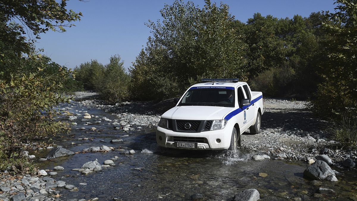 An archive picture of a Greek police vehicle