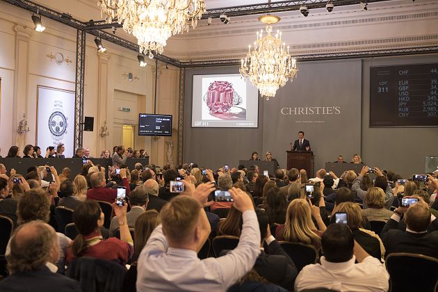 I went behind the scenes at Christie’s Auction House, where diamond rings sell for millions