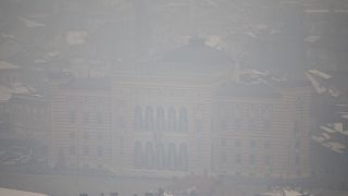 Bosna Hersek'in başkenti Saraybosna'da hava kirliliği 