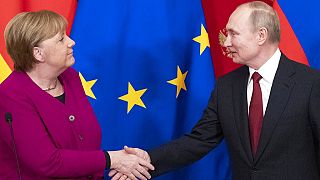 Merkel trifft Putin in Moskau, es geht um Libyen und Syrien: 5 Fotos