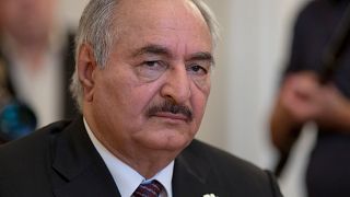 Le maréchal Haftar, le 14 aout 2017 à Moscou en Russie