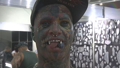 Thousands of tattoo enthusiasts attend Rio de Janeiro artist event