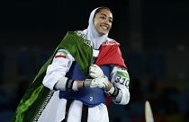 Kimia Alizadeh Zenoorin 2016 Yaz Olimpiyatları'nda tekvando dalında İran adına bronz madalya kazandı