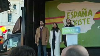 'España existe' y Vox marchan contra el Gobierno de coalición