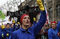 جانب من مظاهرات باريس احتجاجاً على إصلاح نظام التقاعد
