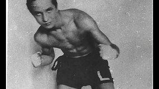 Foto del boxeador polaco Tadeusz Pietrzykowski