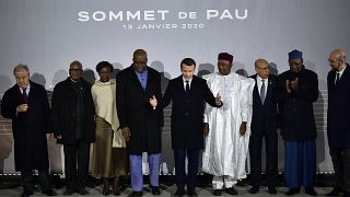 Fransa'da düzenlenen Afrika G5 Zirvesi'nde liderler