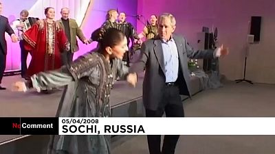 کرملین فایل ویدیوی رقص ولادیمیر پوتین و جورج بوش را منتشر کرد