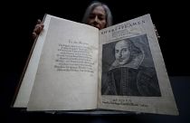 The book which will go for auction in New York on April 24, is estimated at 4-6 million US dollars. (AP Photo/Kirsty Wigglesworth)
