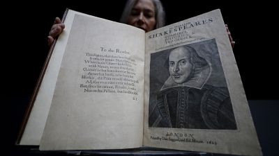 The book which will go for auction in New York on April 24, is estimated at 4-6 million US dollars. (AP Photo/Kirsty Wigglesworth)