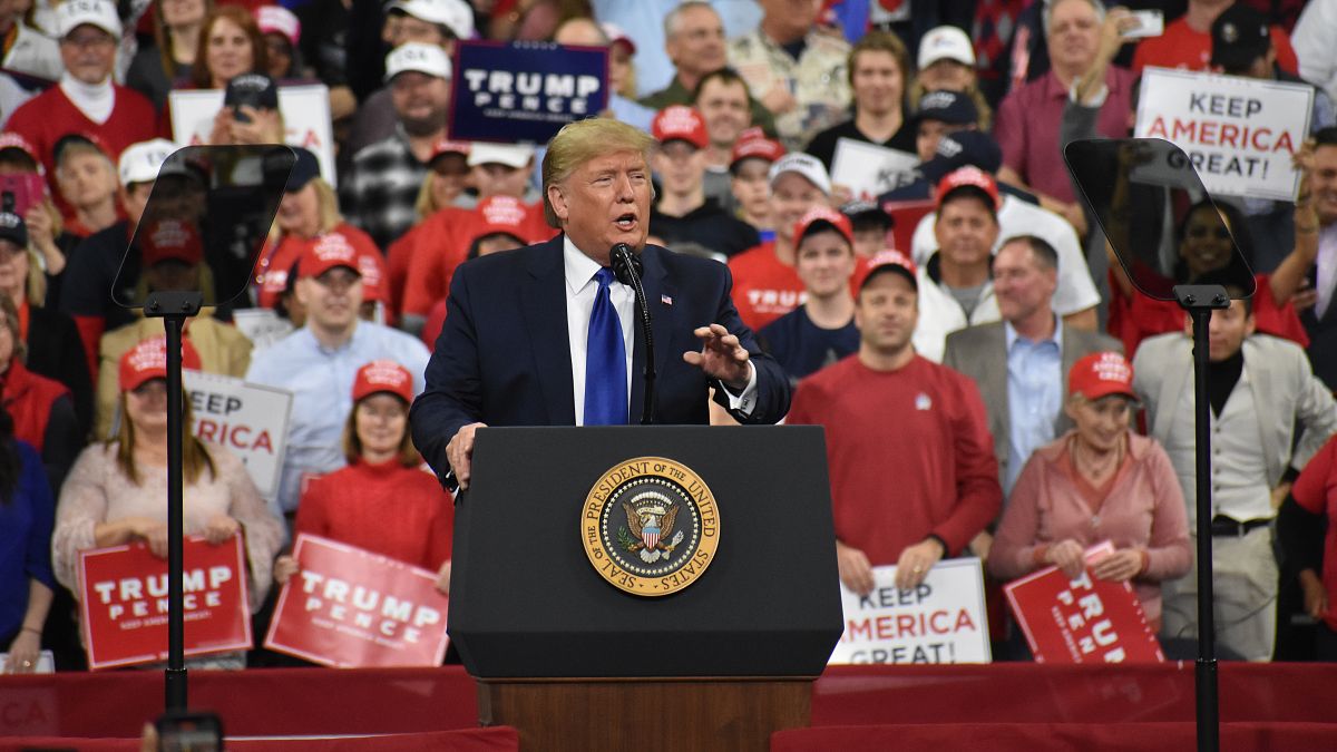 ABD Başkanı Donald Trump, Wisconsin eyaletinde düzenlenen mitingde konuşma yaptı.