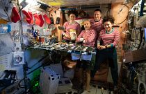Space Station crew greet New Year across multiple time zones